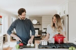 boiling potatoes in cooker