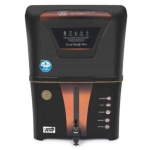 AQUA D PURE 4 in 1 Copper RO Water Purifier with 10 Stage Purification Filtration, UV, UF, TDS Adjuster and 12 Liter Large Storage Tank, Suitable for all