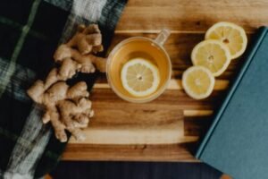 foods to eat when sick - ginger tea